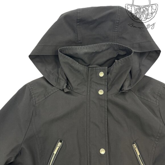 Cole Haan/ Rain Coat Anorack / Color Black/ Size XS - Picture 8 of 8